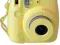 FUJIFILM Instax Mini 8 yellow CAMERA POLAROID W24H