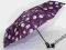 Parasol Doppler automat fioletowe róże karczocha