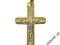 21 KRZYŻ ZE ZŁOTA 585 Z JEZUSEM CHRYSTUSEM CHRZEST