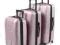 Zestaw walizek podróżnych Venezia Lila róż