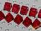 Lego elementy serki 1x1 świecące czerwon NOWE H169