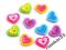Dekoracje Serduszko Plastikowe 10 x 11mm / 10sztuk