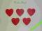 DREWNIANE SERDUSZKA SERCA 4 sztuki  NAJTANIEJ
