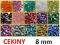 CEKINY kółka łamane 8mm 5g ok 190szt CEKIN