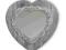 Lustro serce bielone szare shabby Provance