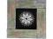 Płatki śniegu w ramce drewnianej 100% rękodzieło