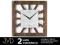 Zegar JVD N127/11 ścienny drewno i szkło quartz