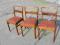 Komplet trzech krzeseł, 3 krzesła, buk.