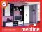 Meble system SAMBA 2 biały połysk komplet MEBLINE