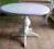 Biały stół okrągły 100 cm shabby chic, prowansja