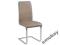 KRZESŁO H-330 Ciemny Beż Eco-Skóra Chrom Kuchnia