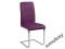 KRZESŁO H-330 Fiolet Eco-Skóra Chrom Kuchnia