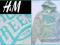 H&amp;M POPIELATA BLUZA DRESOWA Z KAPTUREM 164/170