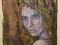 Obraz na starej desce, Kobieta, unikatowy, 173x38