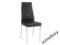 KRZESŁO H-261 Czarny Eco-Skóra Chrom Kuchnia