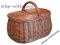Kosz na piknik Wiklinowy kosz piknikowy - 38 cm -