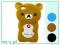 Etui iPhone 4 4s Miś Rilakkuma Duży obudowa case