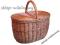 Kosz na piknik Wiklinowy kosz piknikowy - 42 cm -