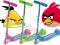 HULAJNOGA ANGRY BIRDS ALUMINIOWA SOLIDNA TRÓJKOŁOW