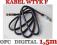 Kabel przewód F wtyk-wtyk 1,5m OFC 6399