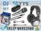 Zestaw Skytec: słuchawki DJ, mikrofon, kable audio