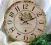 Zegar Toscana Toskania Retro Vintage Shabby Chic