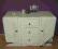 Komoda secesja 1930r shabby chic po renowacji biel
