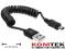 Kabel USB-A mini-B krótki spiralny M-F 20-60 cm