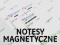 Notesy magnetyczne, 10 szt. A6, 50 kartkowe, 24H