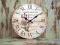 ZEGAR ŚCIENNY RETRO VINTAGE LAWENDA PREZENT 34CM