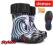 DEMAR KALOSZE Z OCIEPLACZEM ___ wzór ZEBRA r.30-31