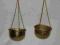 OKAZ mosiężne dwie szalki do wagi, wiszące donice