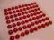 PERŁY CZERWONE SAMOPRZYLEPNE PÓŁPERŁY PEREŁKI 70sz