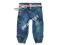 Funky Diva Nowe Rybaczki Jeans Ściagacze Pasek_116