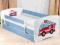 Łóżko  z szufladą +materac gratis 140/70niebieskie