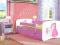 Łóżko  z szufladą + materac gratis 140/70 róż