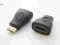 Przejściówka gniazdo HDMI - wtyk mini HDMI