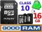 16GB CLASS 10 GOODRAM KARTA PAMIĘCI MICRO SD +ADAP