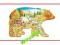 PUZZLE KONTUROWE MIŚ NIEDŹWIADEK NIEDŹWIEDŹ 1072