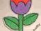 64) TULIPAN APLIKACJE NASZYWKA TERMO HAFT