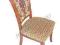 Stylowe KRZESŁO TAPICEROWANE lite drewno (068243)