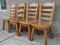 Komplet stylowe,dębowe,masywne krzesła,4szt.tanio!