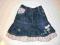 NEXT spódnica dżinsowa z myszką, falbany, 2-3 wawa