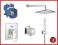 Zestaw natryskowy podtynk Grohe Eurocube 6w1 20 cm