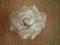 Róża sztuczna główka duża biała 13 cm
