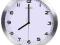 Aluminiowy ścienny zegar kwarcowy