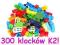 POLSKIE KLOCKI + DODATKI DUŻA PAKA 300 KLOCKÓW K2