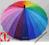 TĘCZOWA KOLOROWA PARASOLKA PARASOL