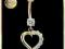 Złoty kolczyk do pępka - Serce
