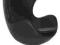 NOWOŚĆ! FOTEL EGG CHAIR CZARNY EKOSKÓRA W-WA